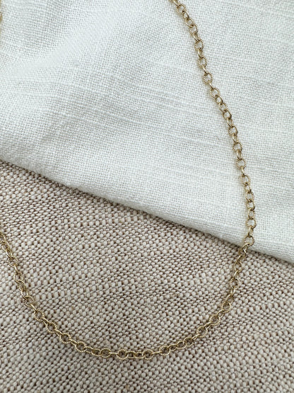 Textured Cable Chain Necklace