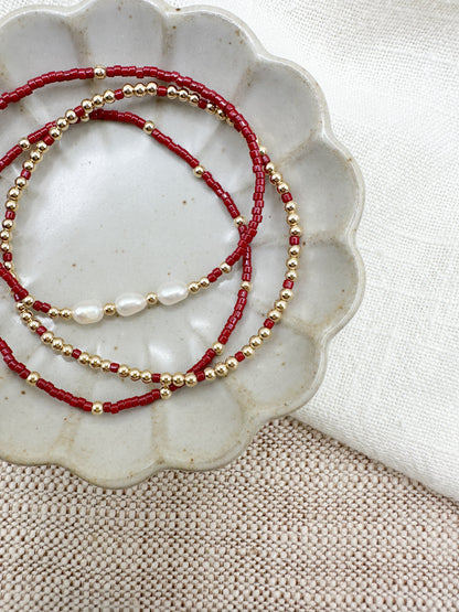 Hazel Bracelet in Cranberry