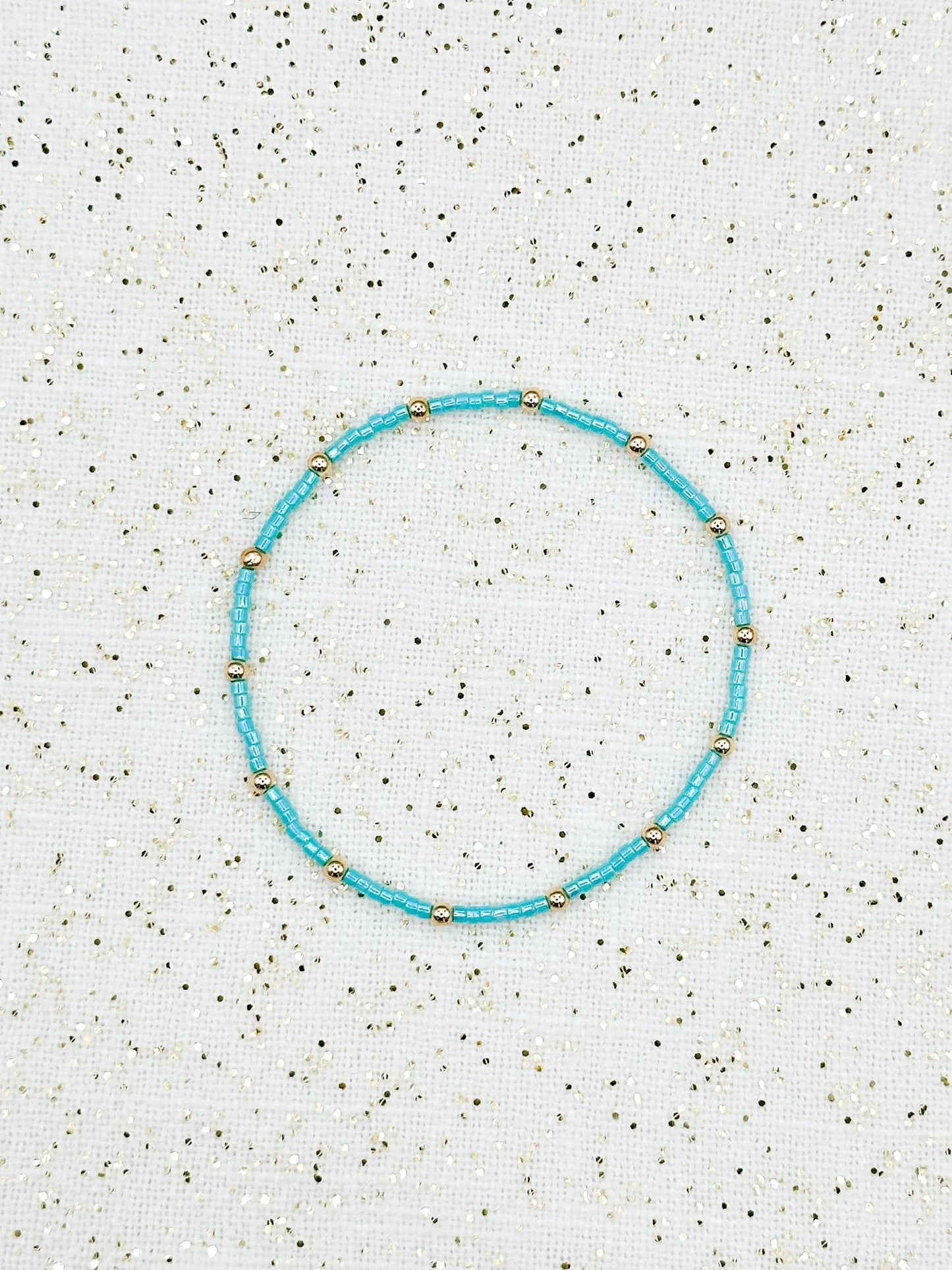 Bee Bracelet in Iridescent Teal