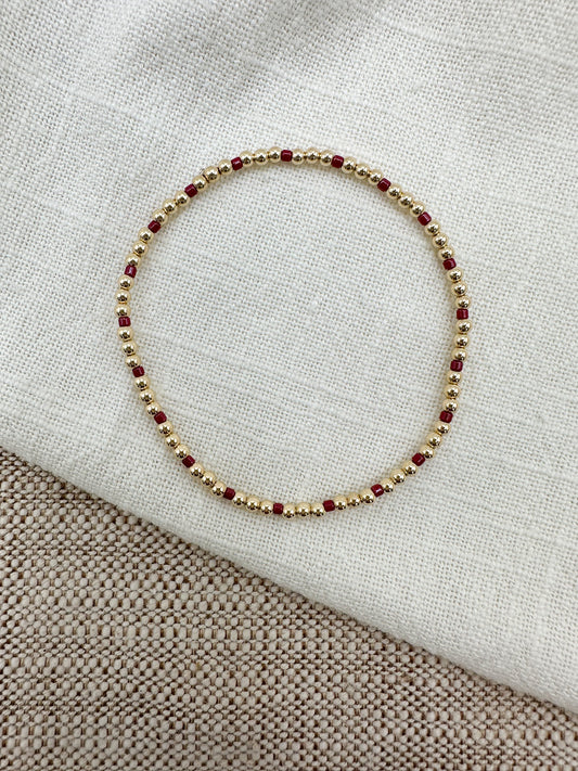 Hazel Bracelet in Cranberry