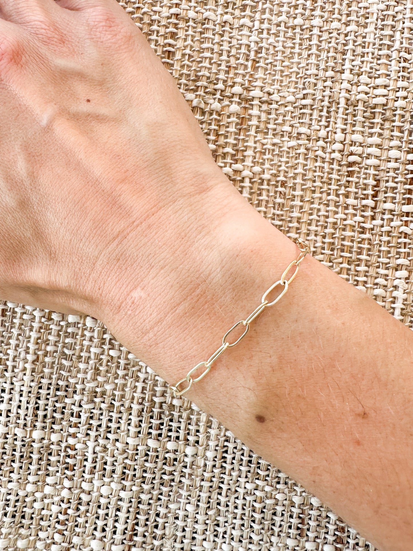 Chunky Paper Clip Chain Bracelet