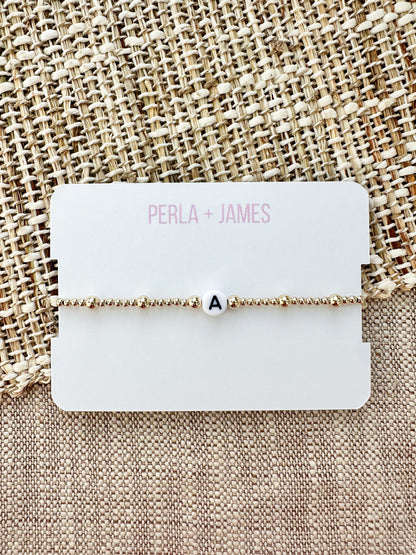 James Initial Bracelet