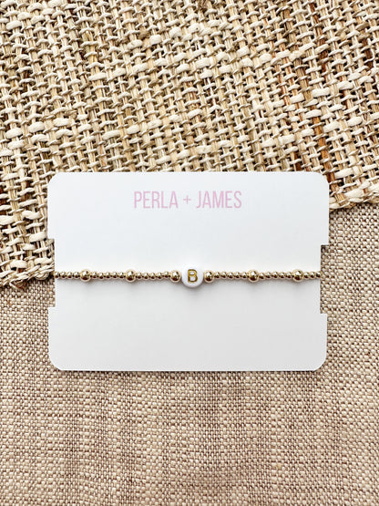 James Initial Bracelet