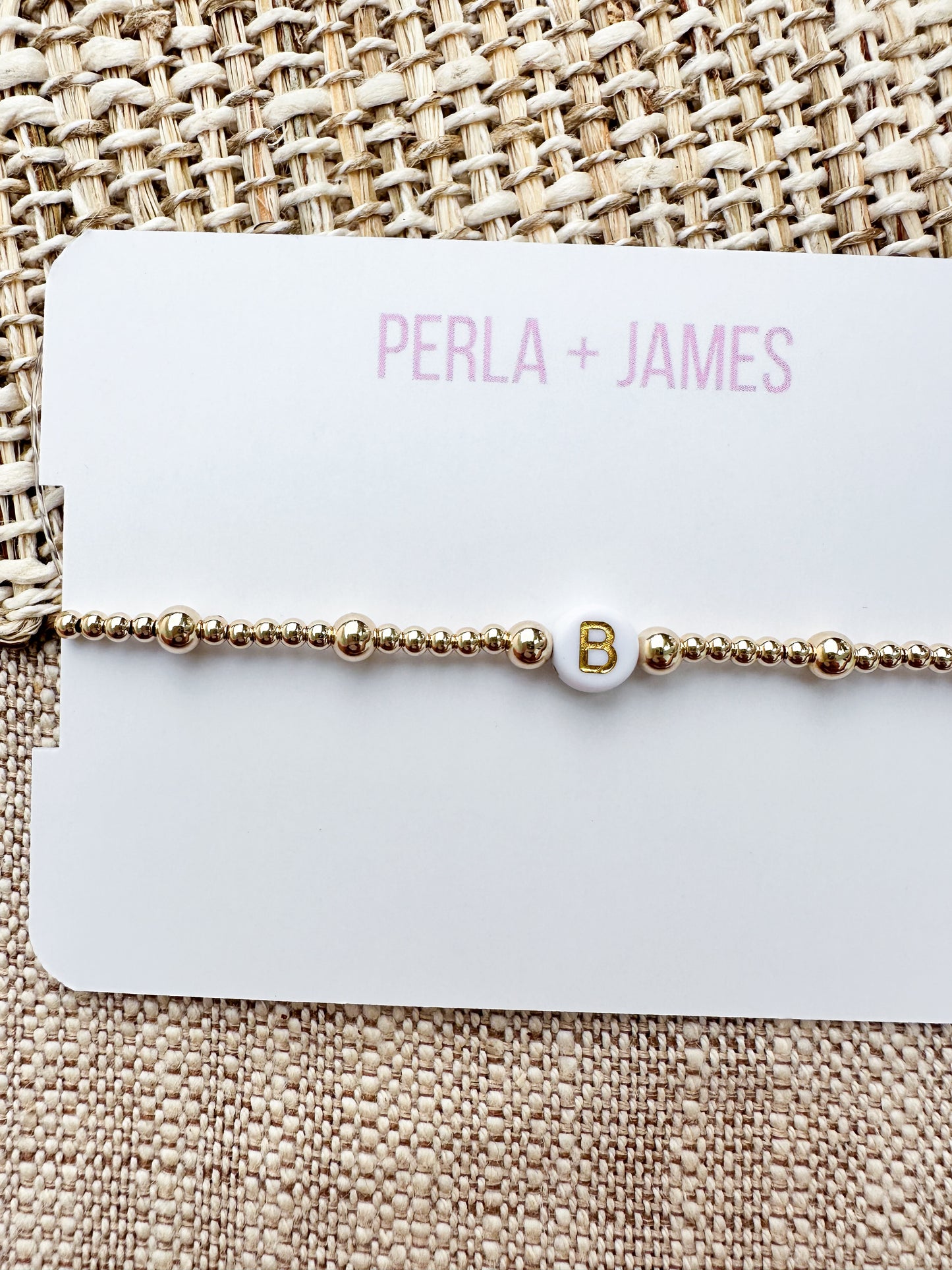 James Initial Bracelet